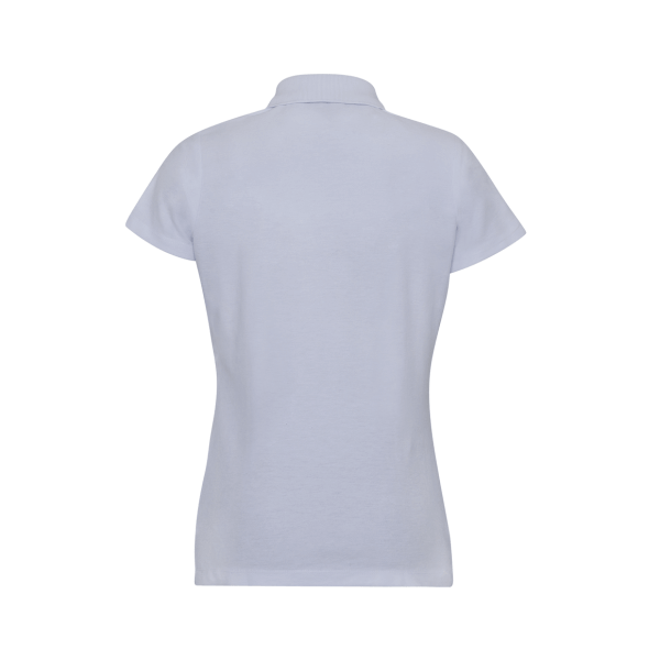 White P500 Short Sleeve Polo Shirt For Women